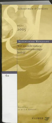 Omslag van Wet toezicht natura-uitvaartverzekeringsbedrijf
