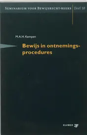 Omslag van Bewijs in ontnemingsprocedures