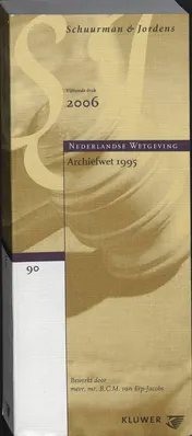 Omslag van Archiefwet 1995