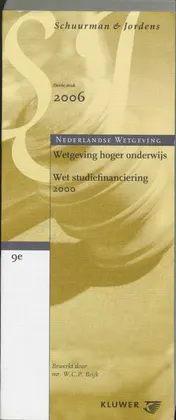 Omslag van Wetgeving Hoger Onderwijs