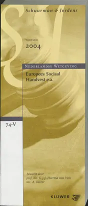 Omslag van Europees Sociaal Handvest c.a.