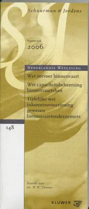 Omslag van Wet Vervoer Binnenvaart E.A.