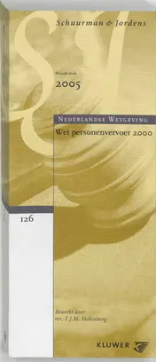 Omslag van Wet Personenvervoer 2000