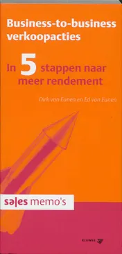 Omslag van Business-to-Business verkoopacties