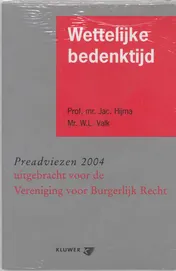 Omslag van Wettelijke bedenktijd
