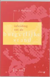 Omslag van Inleiding tot de burgerlijke stand