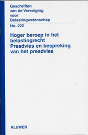 Omslag van Hoger beroep in het belastingrecht