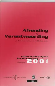 Omslag van Afronding en verantwoording
