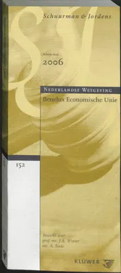 Omslag van Benelux Economische Unie