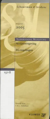 Omslag van Accijnswetgeving