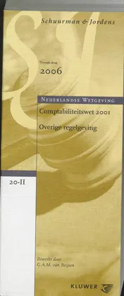 Omslag van Comptabiliteitswet 2001