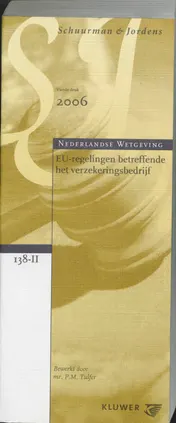 Omslag van EG-Reg.Betreffende Het Verzekeringsbedrijf