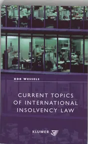 Omslag van Current topics of international insolvency law