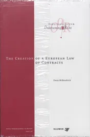 Omslag van The creation of a European law of contracts