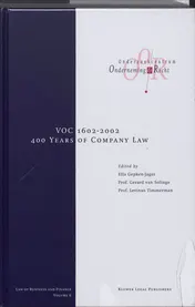 Omslag van VOC 1602-2002 400 years of company law