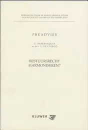 Omslag van Bestuursrecht harmoniseren?