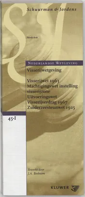 Omslag van Visserijwetgeving/Visserijwet 1963