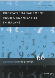 Omslag van Prestatiemanagement voor organisaties in balans
