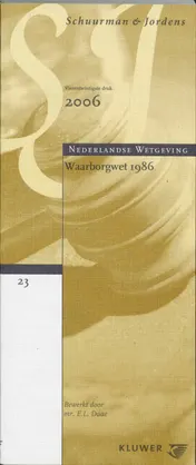 Omslag van Waarborgwet 1986