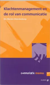 Omslag van Klachtenmanagement en de rol van communicatie