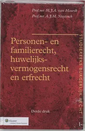Omslag van Personen- en familierecht, huwelijksvermogensrecht en erfrecht