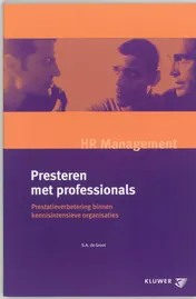 Omslag van Presteren met professionals