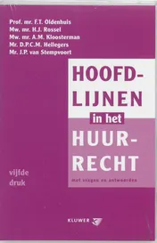 Omslag van Hoofdlijnen in het huurrecht