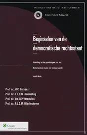 Omslag van Beginselen van de democratische rechtsstaat