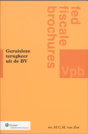 Omslag van Geruisloze terugkeer uit de BV