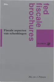 Omslag van Fiscale aspecten van schenkingen