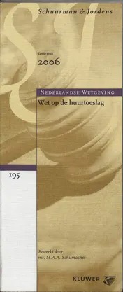 Omslag van Huursubsidiewet