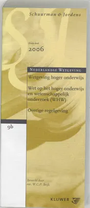 Omslag van Wetgeving Hoger Onderwijs