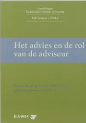 Omslag van Het advies en de rol van de adviseur