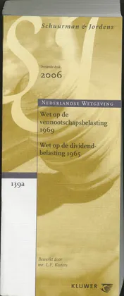 Omslag van Wet op de Vennootschapsbelasting 1969