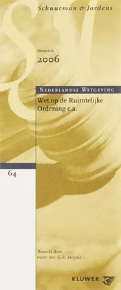Omslag van Wet op de Ruimtelijke Ordening