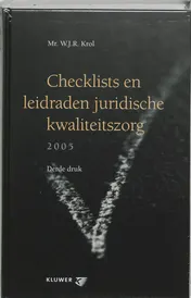Omslag van Checklists en leidraden juridische kwaliteitszorg