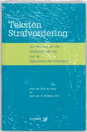 Omslag van Teksten strafvordering