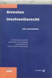 Omslag van Arresten insolventierecht