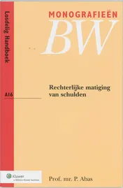 Omslag van Rechterlijke matiging van schulden
