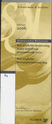 Omslag van Wet betreffende verplichte deelname in een bedrijfstakpensioenfonds