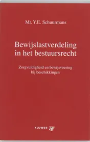 Omslag van Bewijslastverdeling in het bestuursrecht