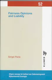 Omslag van Fairness opinions and liability