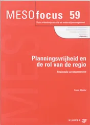 Omslag van Planningsvrijheid en de rol van de regio