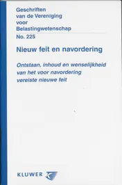 Omslag van Nieuw feit en navordering