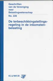 Omslag van De terbeschikkingstellingsregeling id inkomstenbelasting