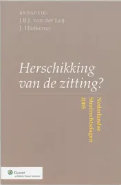 Omslag van Herschikking van de zitting?
