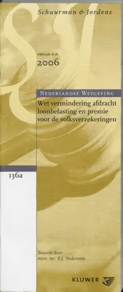 Omslag van S&J 136a Wet vermindering afdracht loonbelasting
