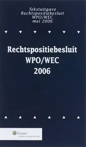 Omslag van Tekstuitgave Rechtspositiebesluit WPO/WEC 2006
