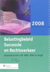 Omslag van Belastingbeleid Successie en Rechtsverkeer
