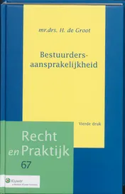 Omslag van Bestuurdersaansprakelijkheid